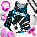 Sharks Indigenous Women's Racerback Tank Minimalism Version - Vibe Hoodie