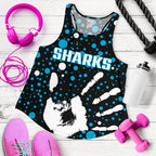 Sharks Indigenous Women's Racerback Tank Minimalism Version - Vibe Hoodie