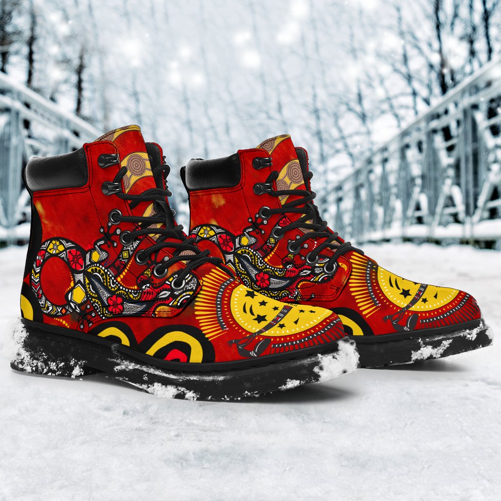 aboriginal-all-season-boots-lizard-and-boomerang-patterns
