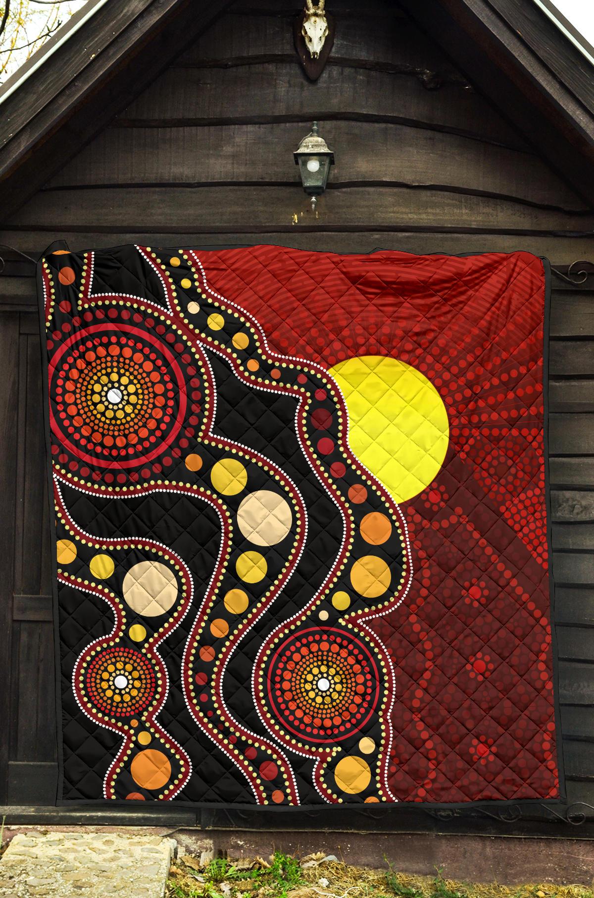 aboriginal-premium-quilt-australia-aboriginal-lives-matter-flag-circle-dot-painting-art-quilt