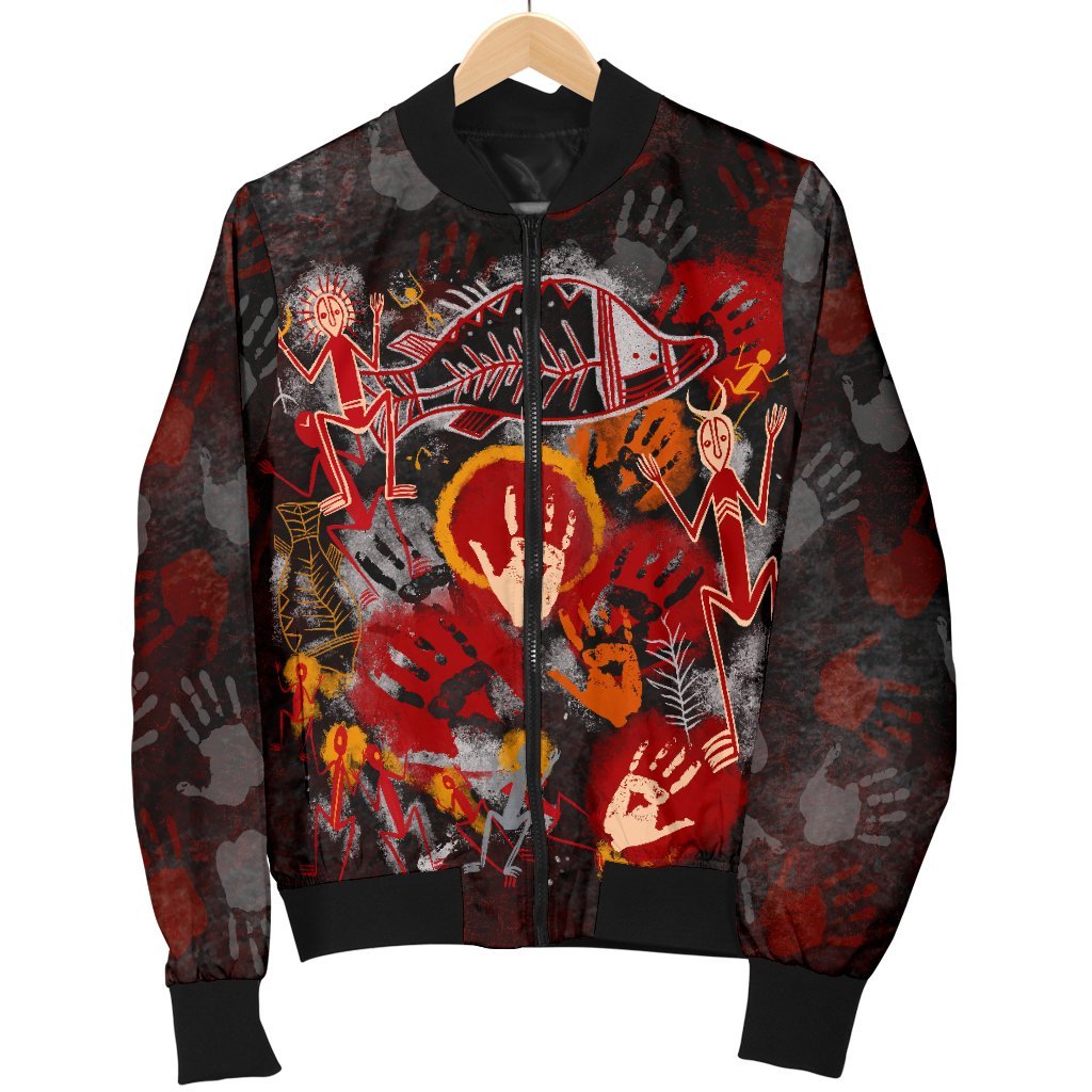 aboriginal-womens-bomber-jacket-indigenous-fish-hand-art