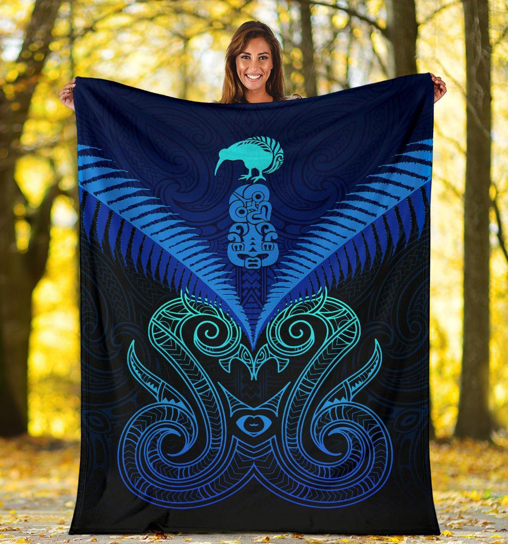 maori-manaia-new-zealand-premium-blanket-blue