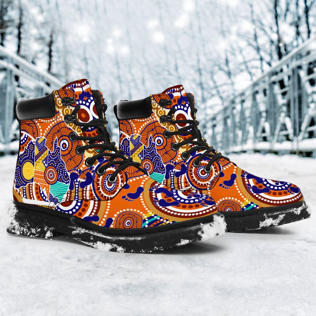 aboriginal-all-season-boots-australian-map-dot-painting