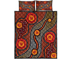 aboriginal-quilt-bed-set-landscape-circle-dot-painting-art
