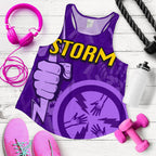 Melbourne All Over Women Racerback Tank Storm - Vibe Hoodie