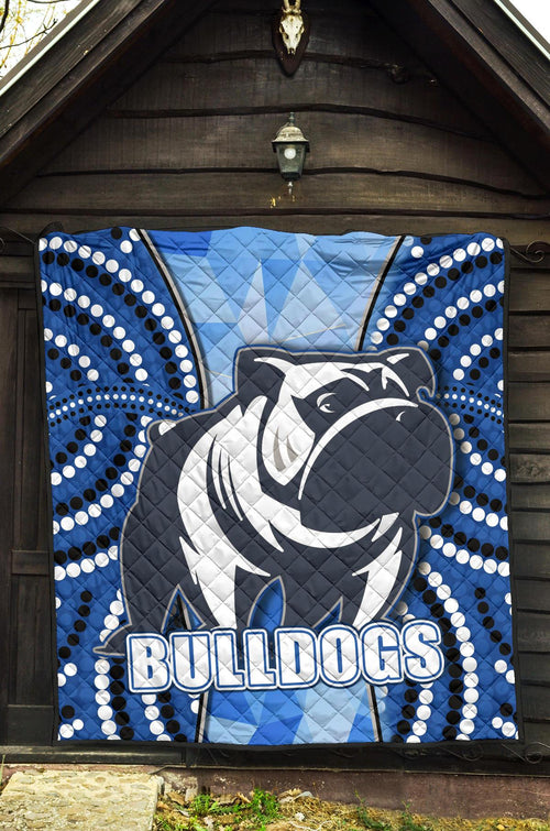 bulldogs-premium-quilt-indigenous-snappy