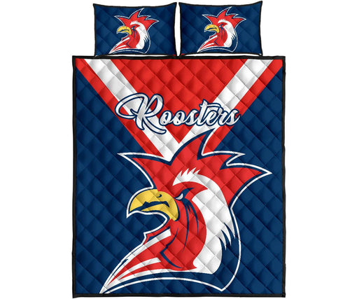 australia-roosters-quilt-bed-set