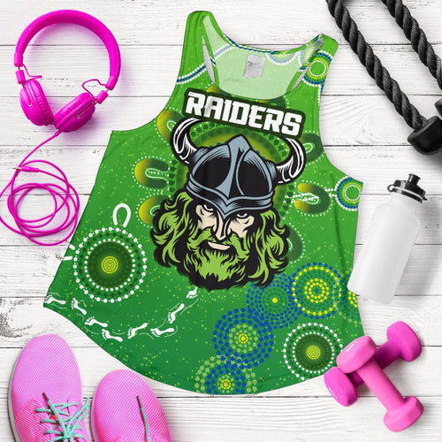Canberra Raiders Women Racerback Tank Indigenous Country Style - Vibe Hoodie