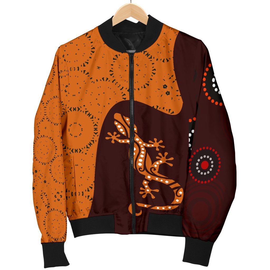 aboriginal-womens-bomber-jacket-lizard-in-aboriginal-dreaming