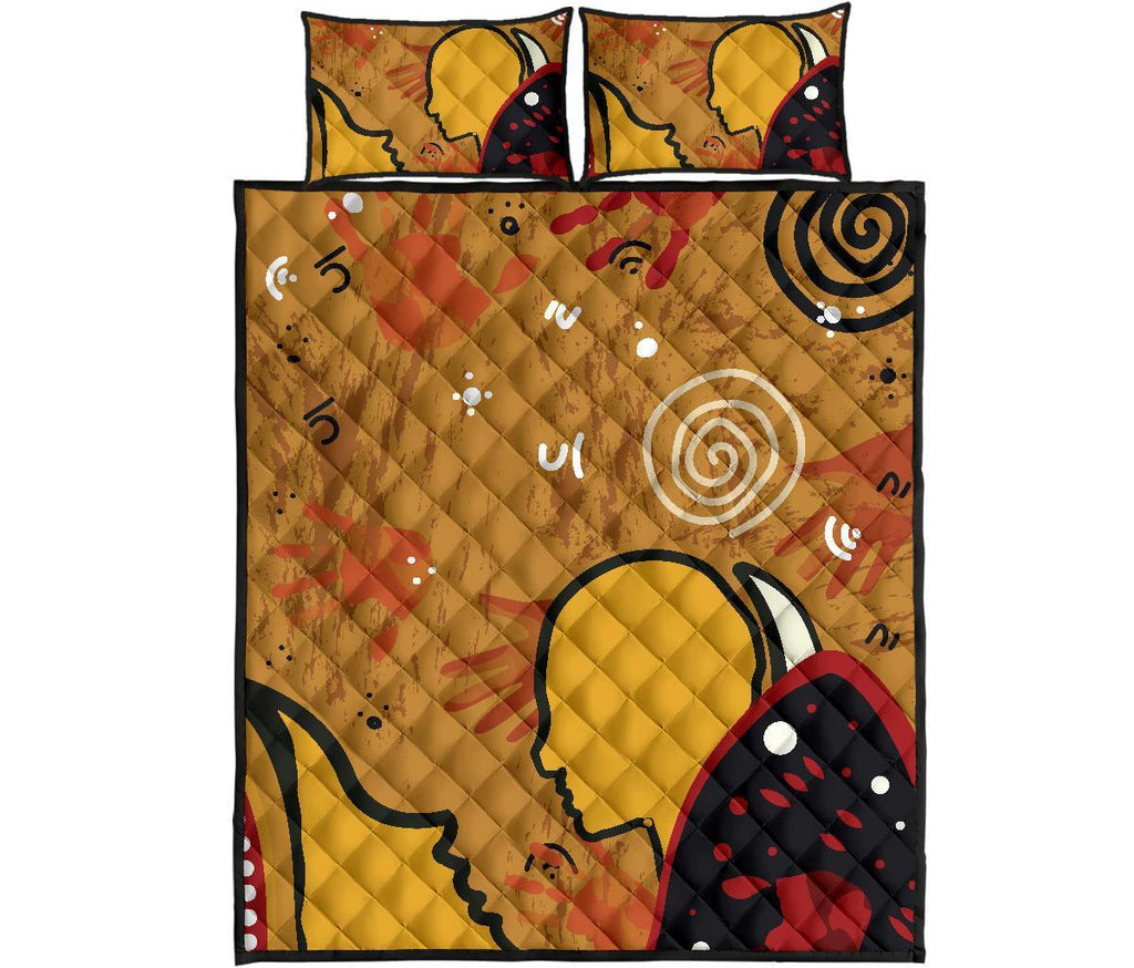 aboriginal-quilt-bed-set-mother-and-son-hand-art