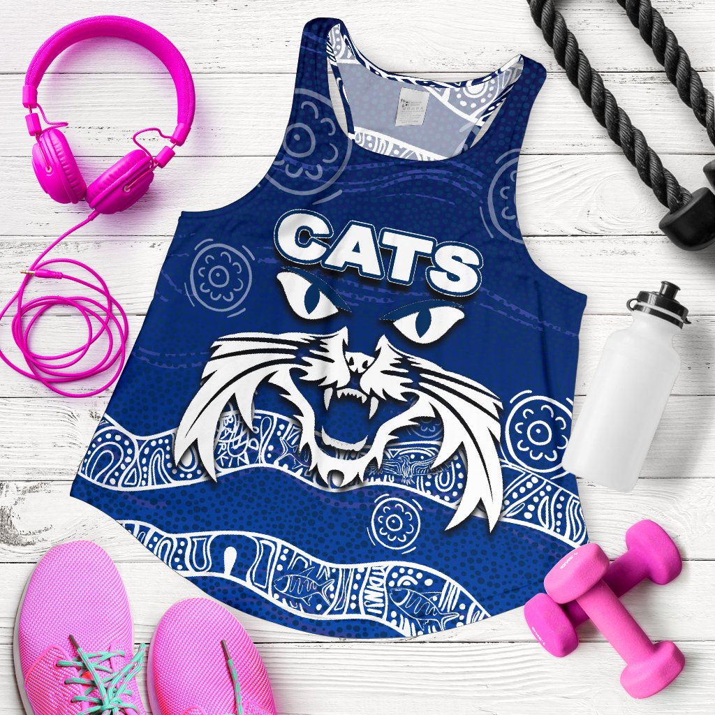 Cats Women's Racerback Tank Aboriginal - Vibe Hoodie