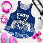 Cats Women's Racerback Tank Aboriginal - Vibe Hoodie