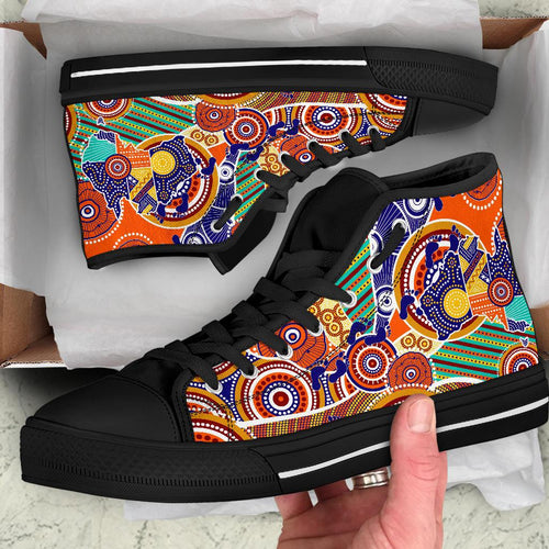 aboriginal-high-top-shoes-australian-map-dot-painting