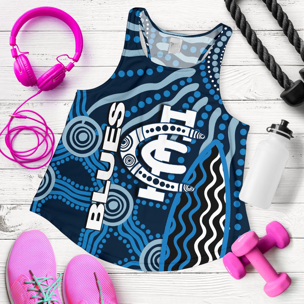 Carlton Blues Racerback Tank Aboriginal - Vibe Hoodie