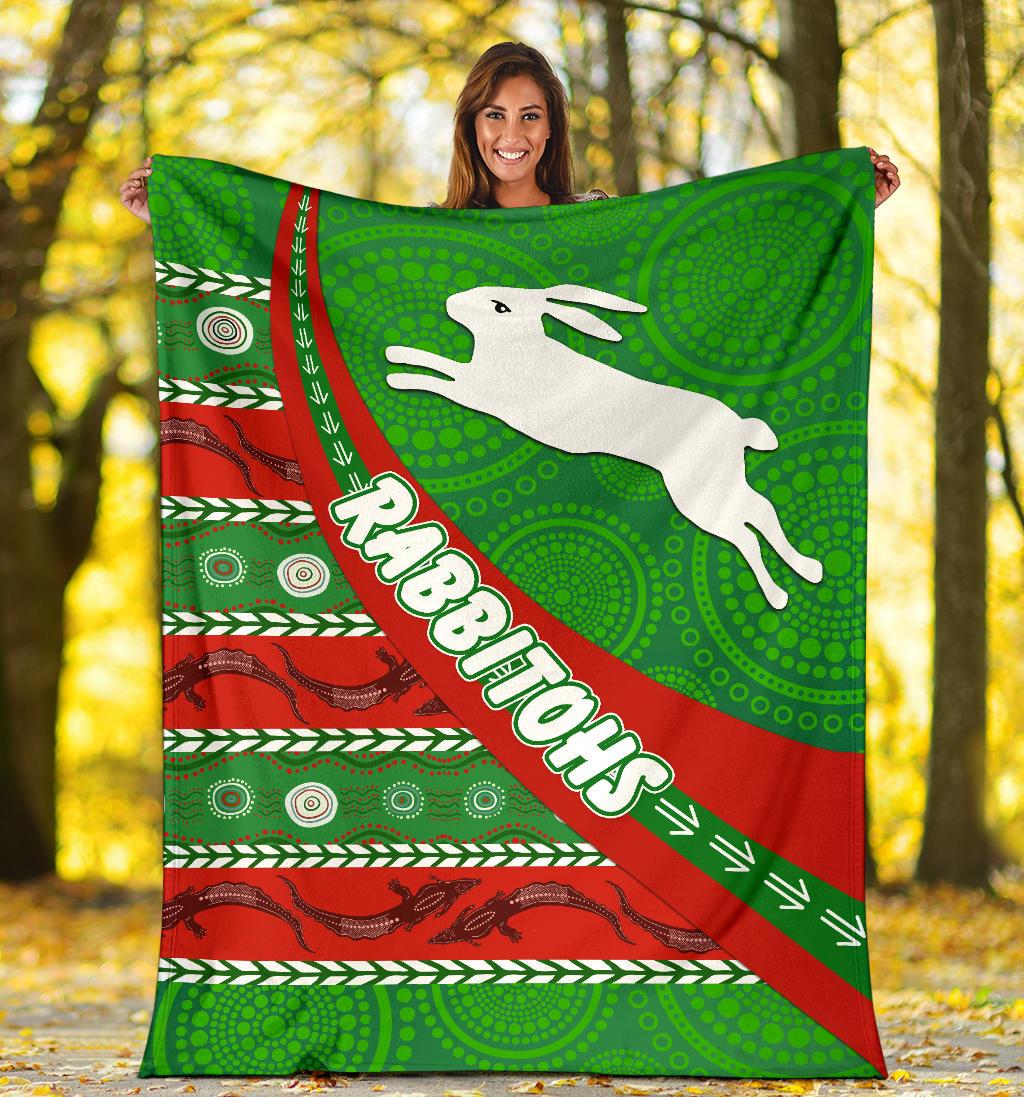 south-sydney-rabbitohs-aboriginal-premium-blanket-victorian-vibes