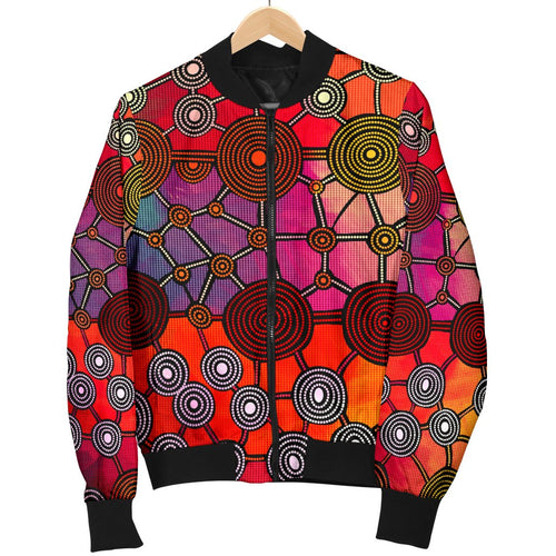 bomber-jacket-aboriginal-pattern-jacket-circle-art-women