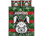 rabbitohs-indigenous-quilt-bed-set-rabbit-head