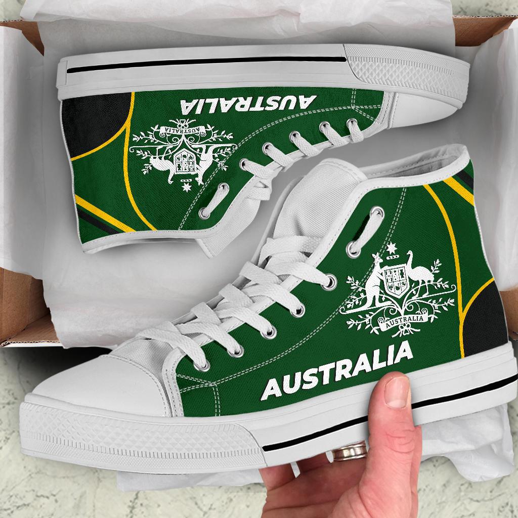 high-top-shoes-australian-coat-of-arms-green-shoes