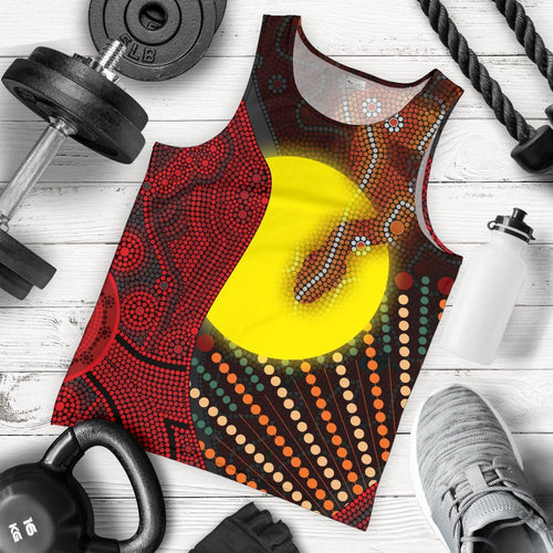 aboriginal-mens-tank-top-indigenous-snake-sun-dot-painting