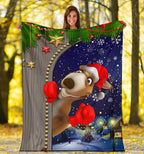christmas-premium-blanket-funny-kangaroo-christmas