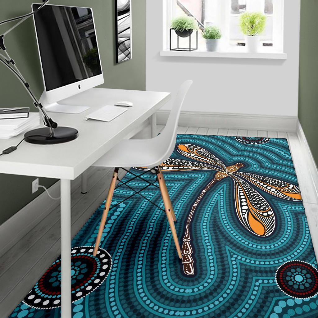 aboriginal-area-rug-indigenous-dragonfly