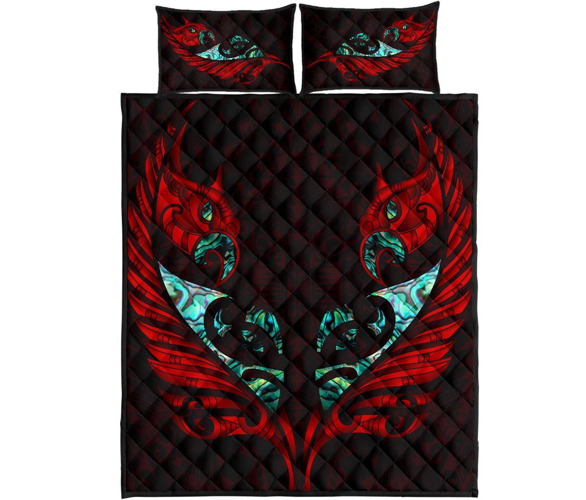 new-zealand-quilt-bed-set-manaia-paua-fern-wing-red