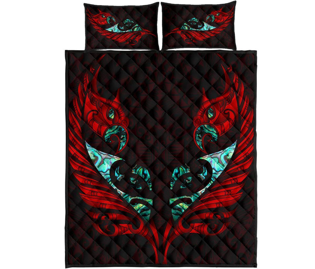 new-zealand-quilt-bed-set-manaia-paua-fern-wing-red