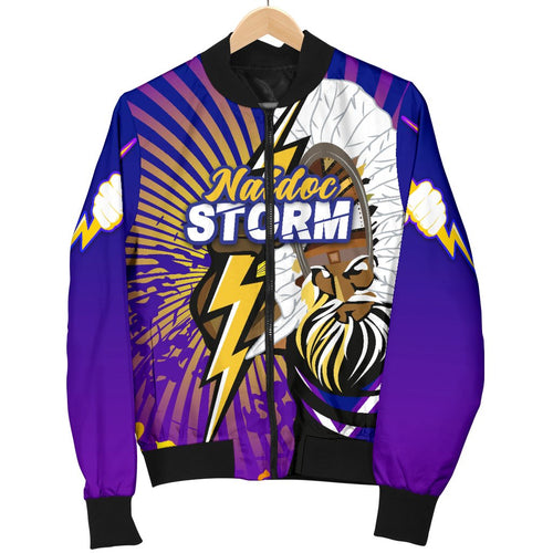 custom-personalised-storm-naidoc-week-mens-bomber-jacket-indigenous-style