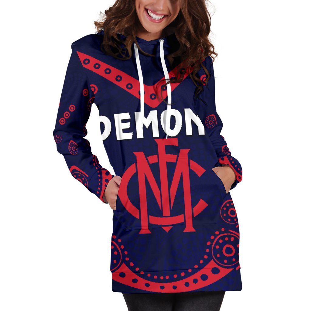 melbourne-demons-indigenous-women-hoodie-dress-football