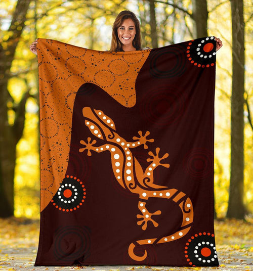 aboriginal-premium-blanket-lizard-in-aboriginal-dreaming