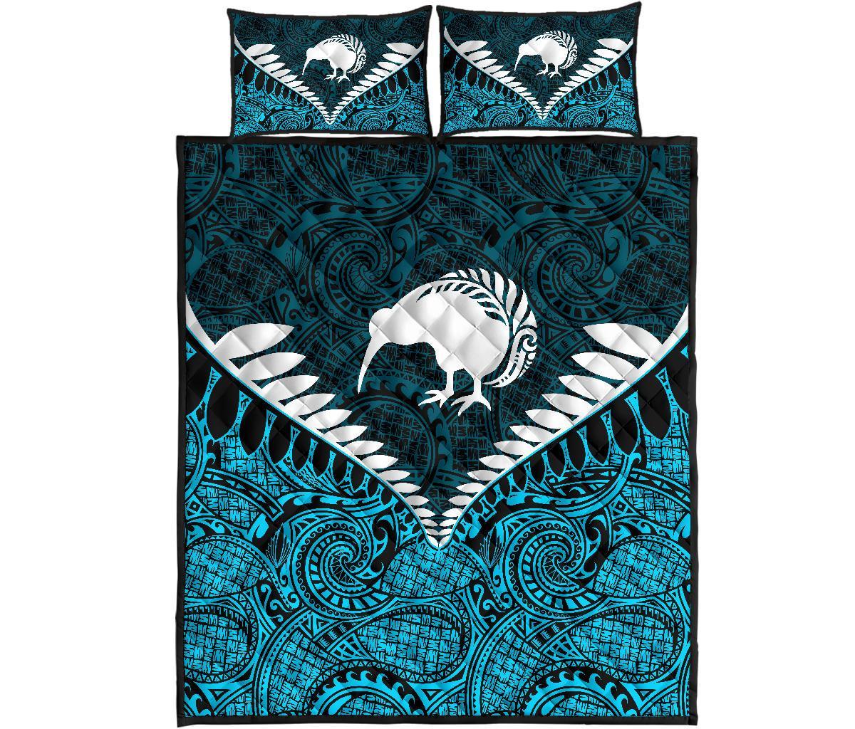 kiwi-silver-fern-classic-quilt-bed-set-blue