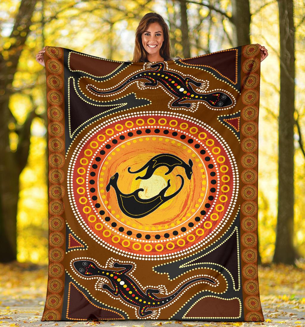 premium-blanket-lizard-kangaroo-dot-pattern