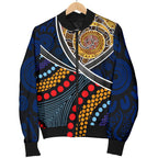 bomber-jacket-aboriginal-dot-panting-art-with-snake