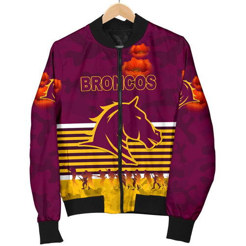 brisbane-broncos-womens-bomber-jacket-anzac-day-simple-style-maroon