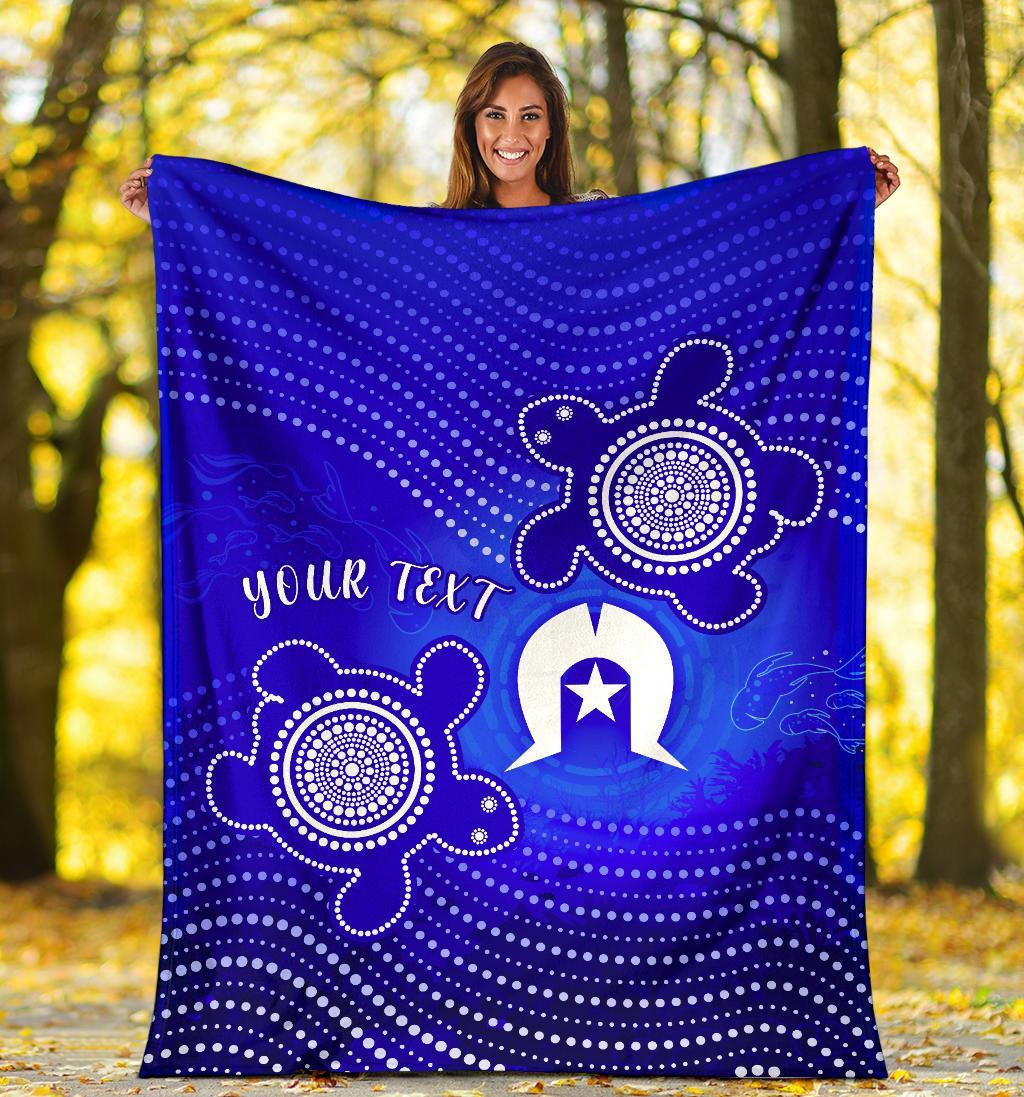 custom-torres-strait-islanders-premium-blanket-torres-symbol-with-indigenous-turtle