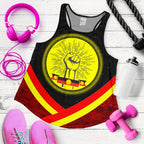 Racerback Tanks - Aboriginal Flag And Animals Pattern - Vibe Hoodie
