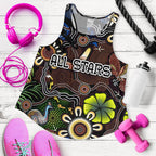 Indigenous Women Racerback Tank All Stars Ethnic Style - Vibe Hoodie