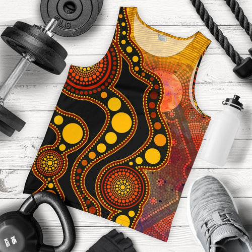 aboriginal-mens-tank-top-australia-indigenous-flag-circle-dot-painting-art-golden