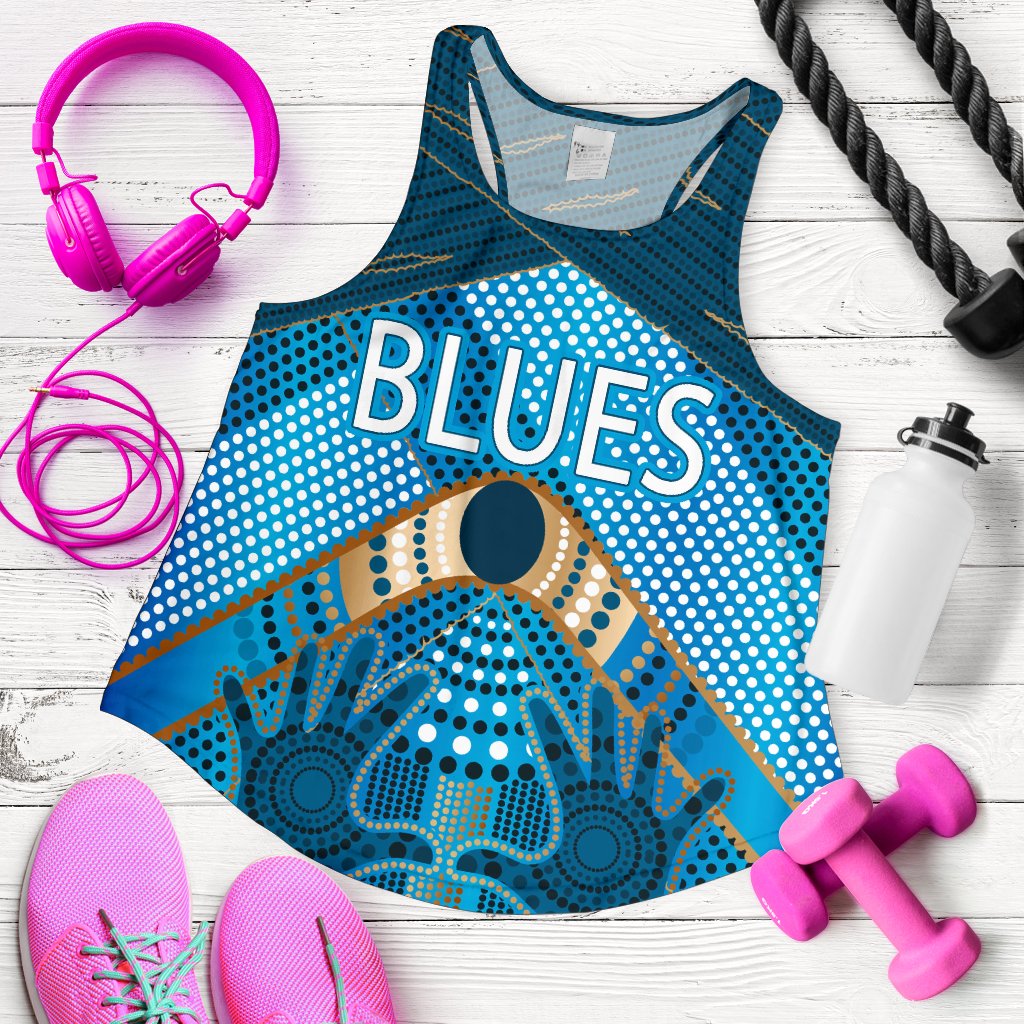 New South Wales Women's Racerback Tank Blues Indigenous - Vibe Hoodie
