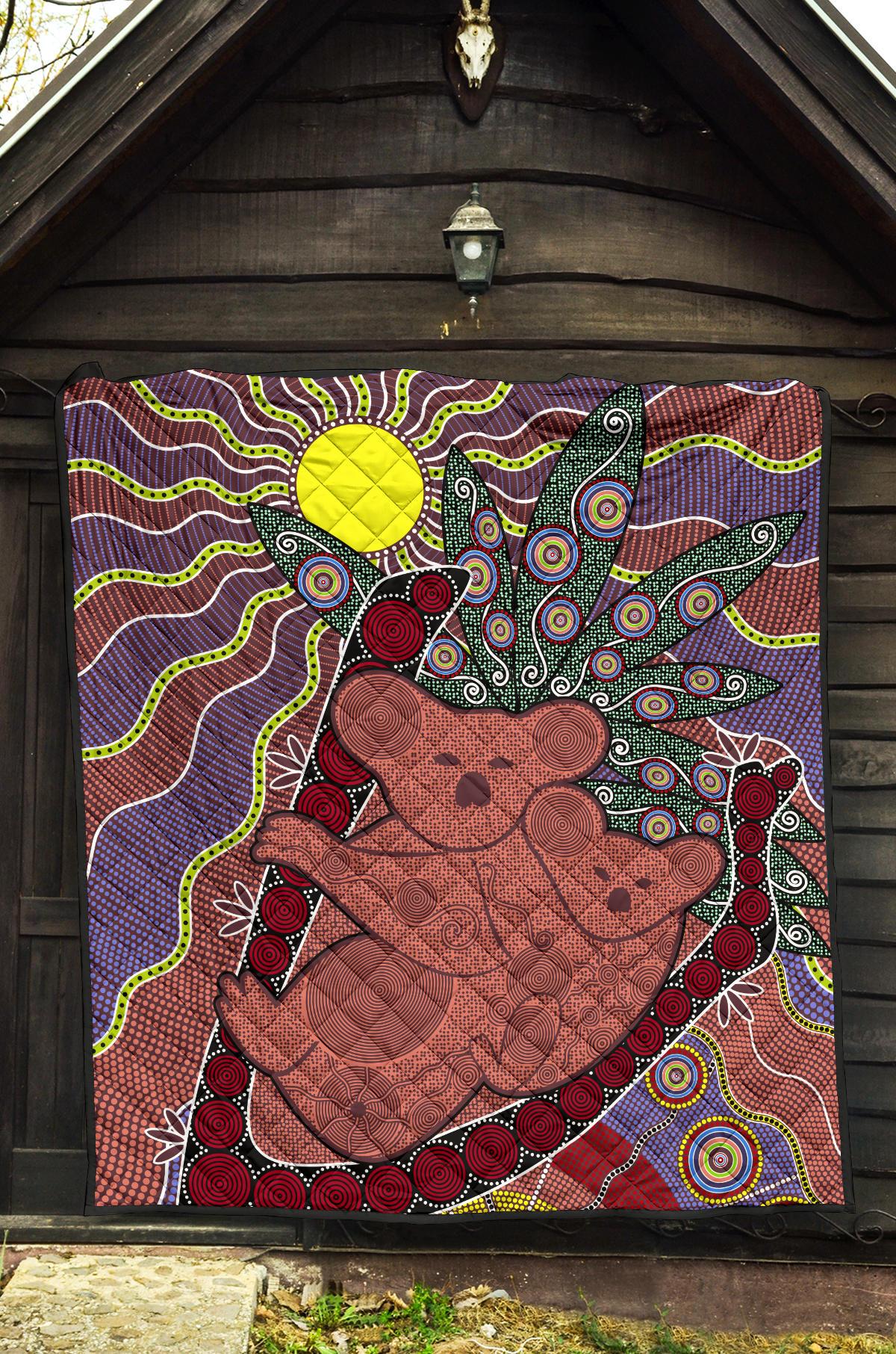 premium-quilts-koala-coverlets-aboriginal-pattern