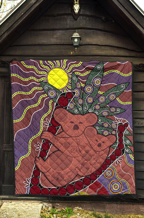premium-quilts-koala-coverlets-aboriginal-pattern