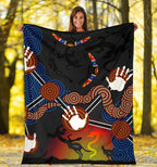 aboriginal-premium-blanket-australian-boomerang-and-snake-indigenous-art