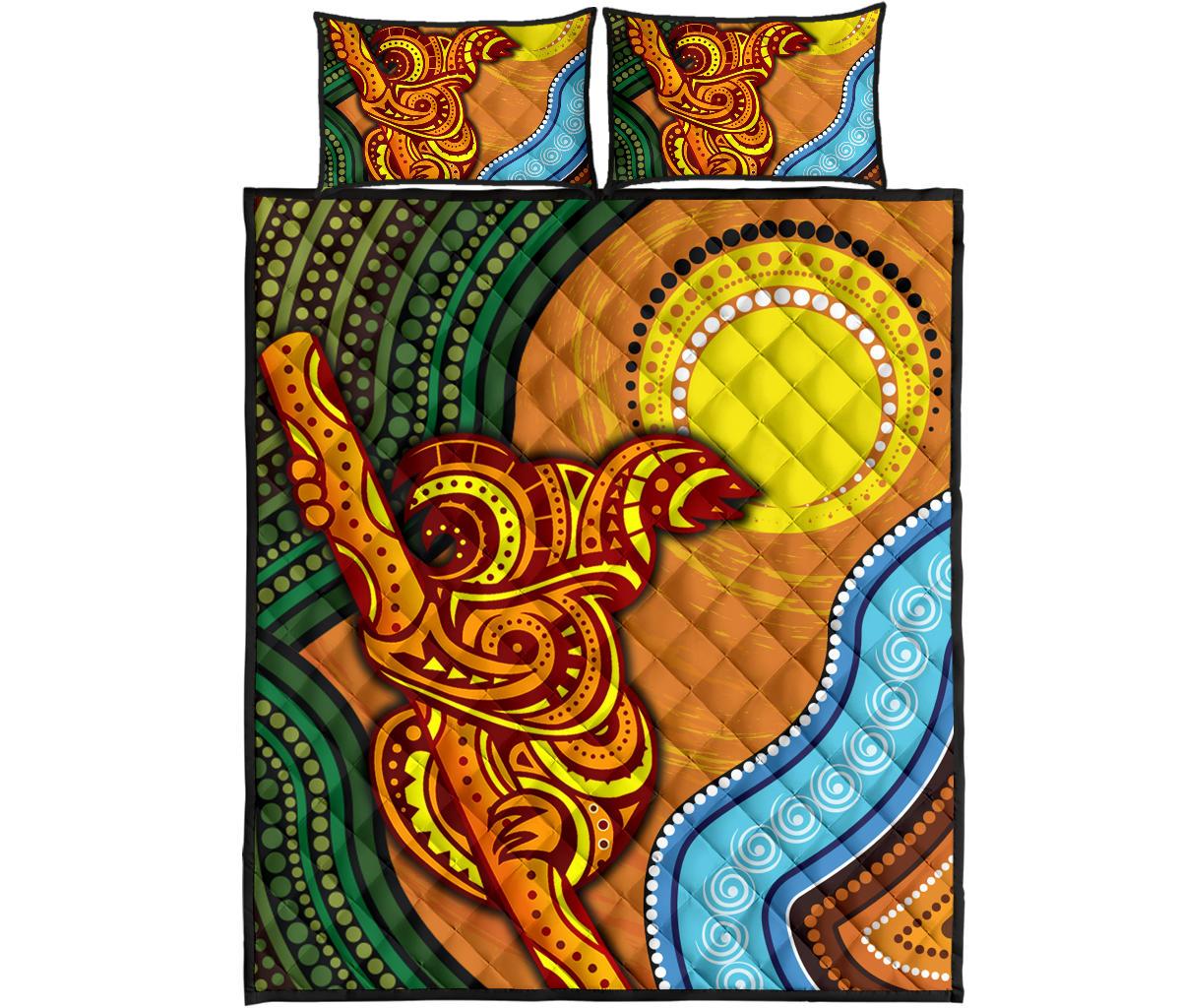 quilt-bed-set-australian-aboriginal-dot-painting-koala