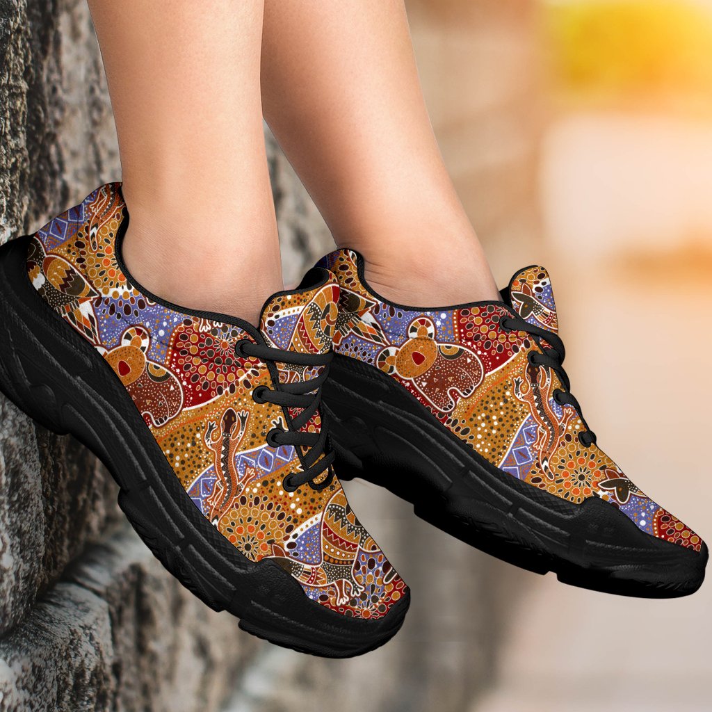 aboriginal-sneakers-koala-kangaroo-patterns-chunky-shoes