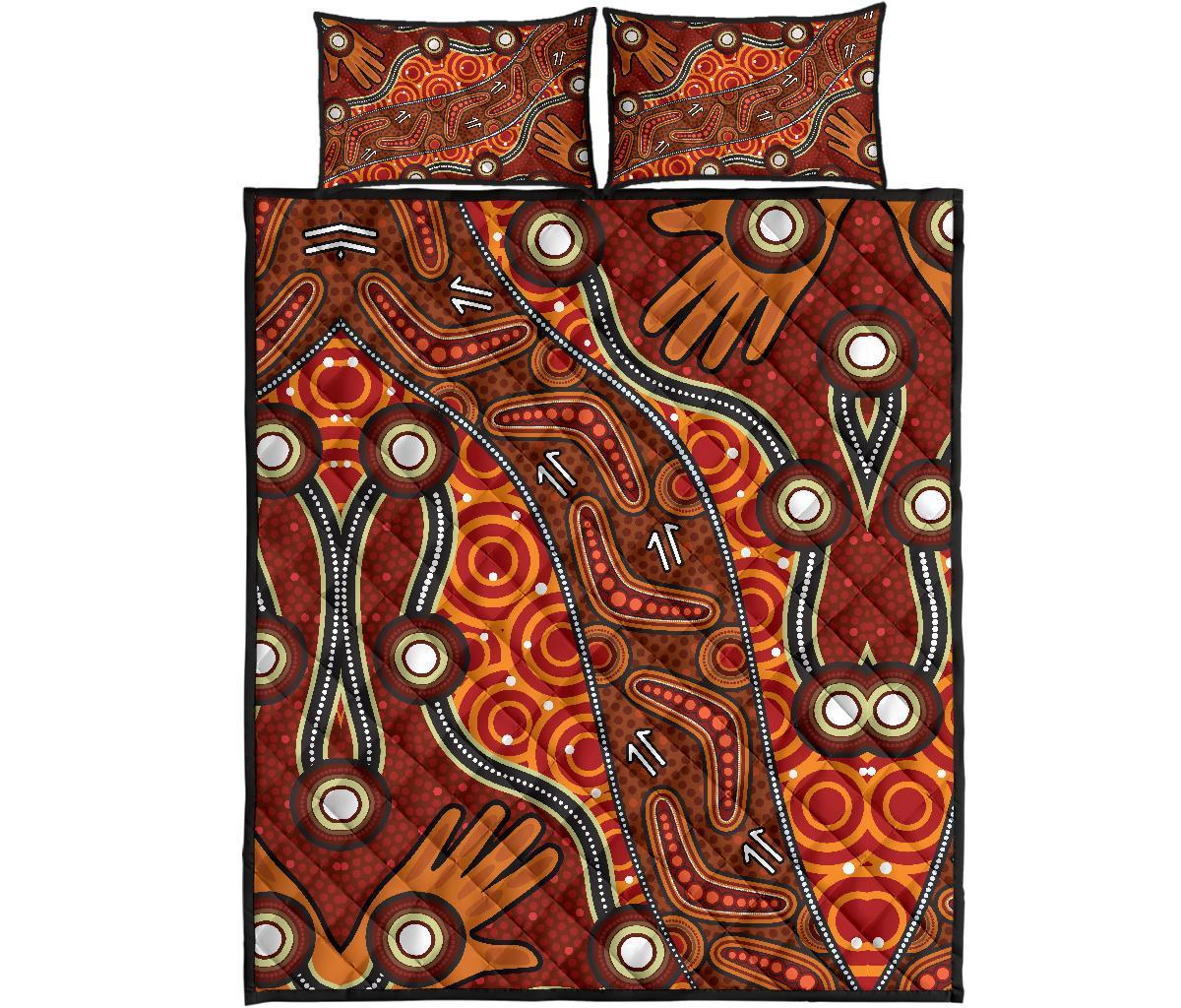 aboriginal-quilt-bed-set-indegenous-dot-painting-art-2
