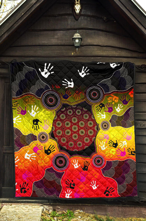 aboriginal-premium-quilt-indigenous-circle-dot-painting-hand-art