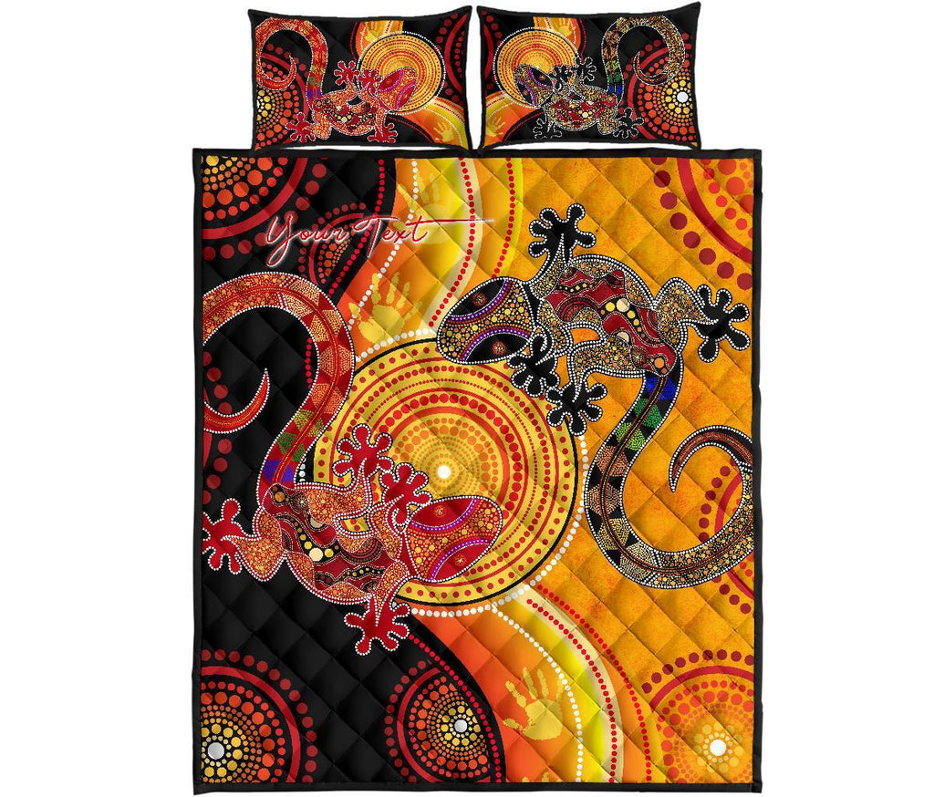 aboriginal-personalised-quilt-bed-set-couple-aboriginal-lizards