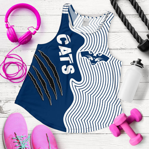 (Custom Personalised) Geelong Women's Racerback Tank Cats Indigenous - Vibe Hoodie