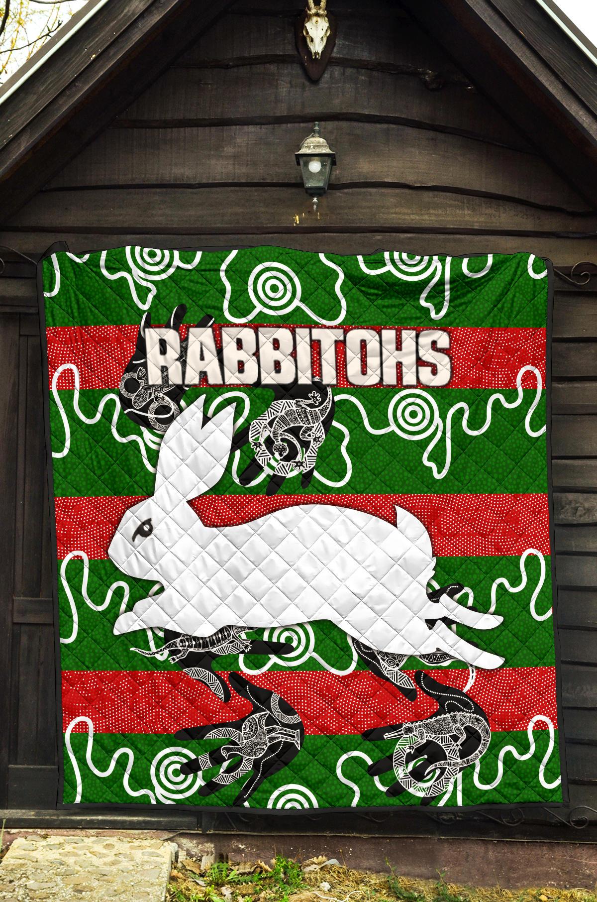 rabbitohs-premium-quilt-animals-aboriginal