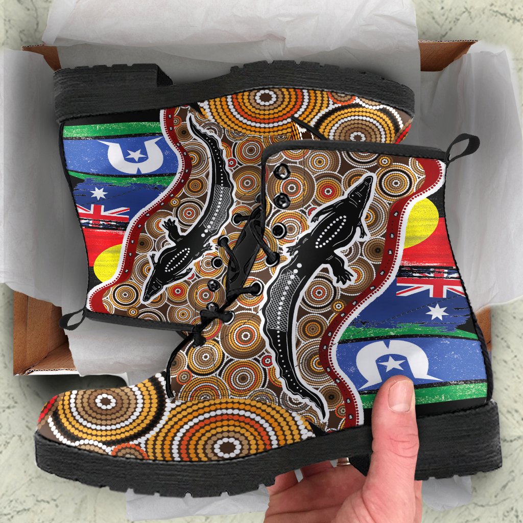 leather-boots-australian-aboriginal-crocodile-with-naidoc-flags
